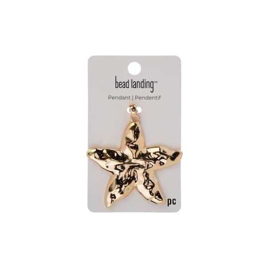 Gold Metal Star Pendant by Bead Landing™